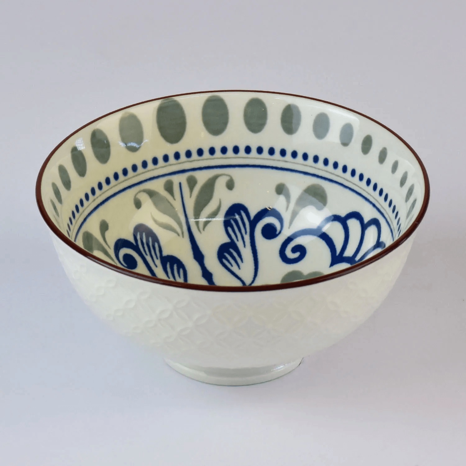 Bowl Texturizado Azul e Cinza Yq-07 c