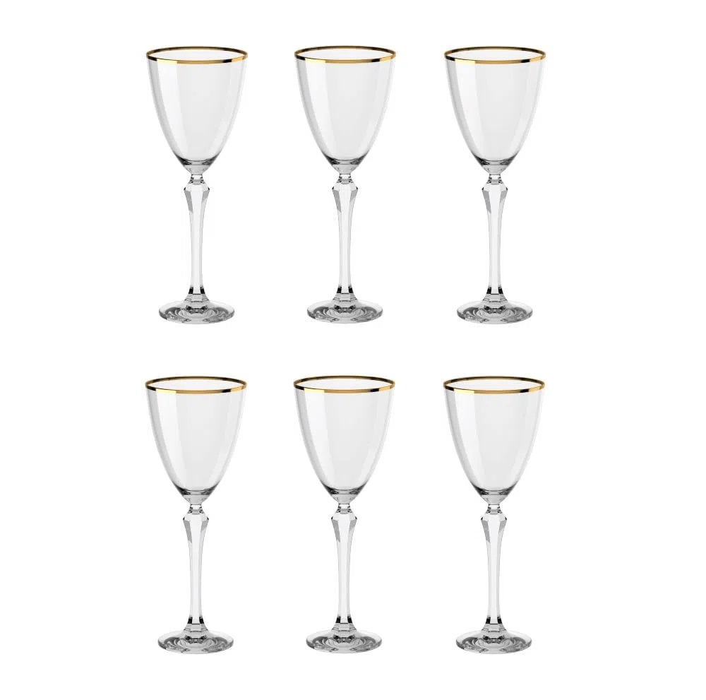 Cj 6pc Taças Vinho bc Elegance 250ml bri