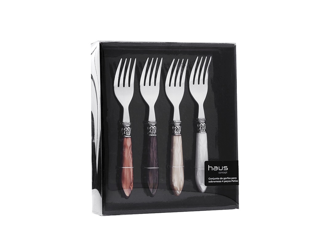 Cj Garfo sob 4pcs Petisc Madreper Brinox