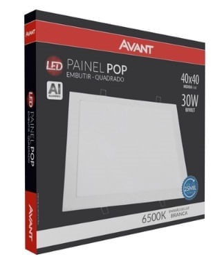 Painel emb qd led 30w 40cm 4000k Avant