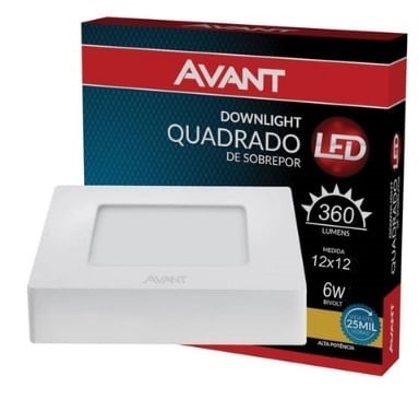 Painel pop sob qd 12 6500k 6w Avant