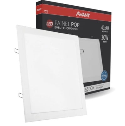 Painel emb qd led 30w 40cm 6500k Avant