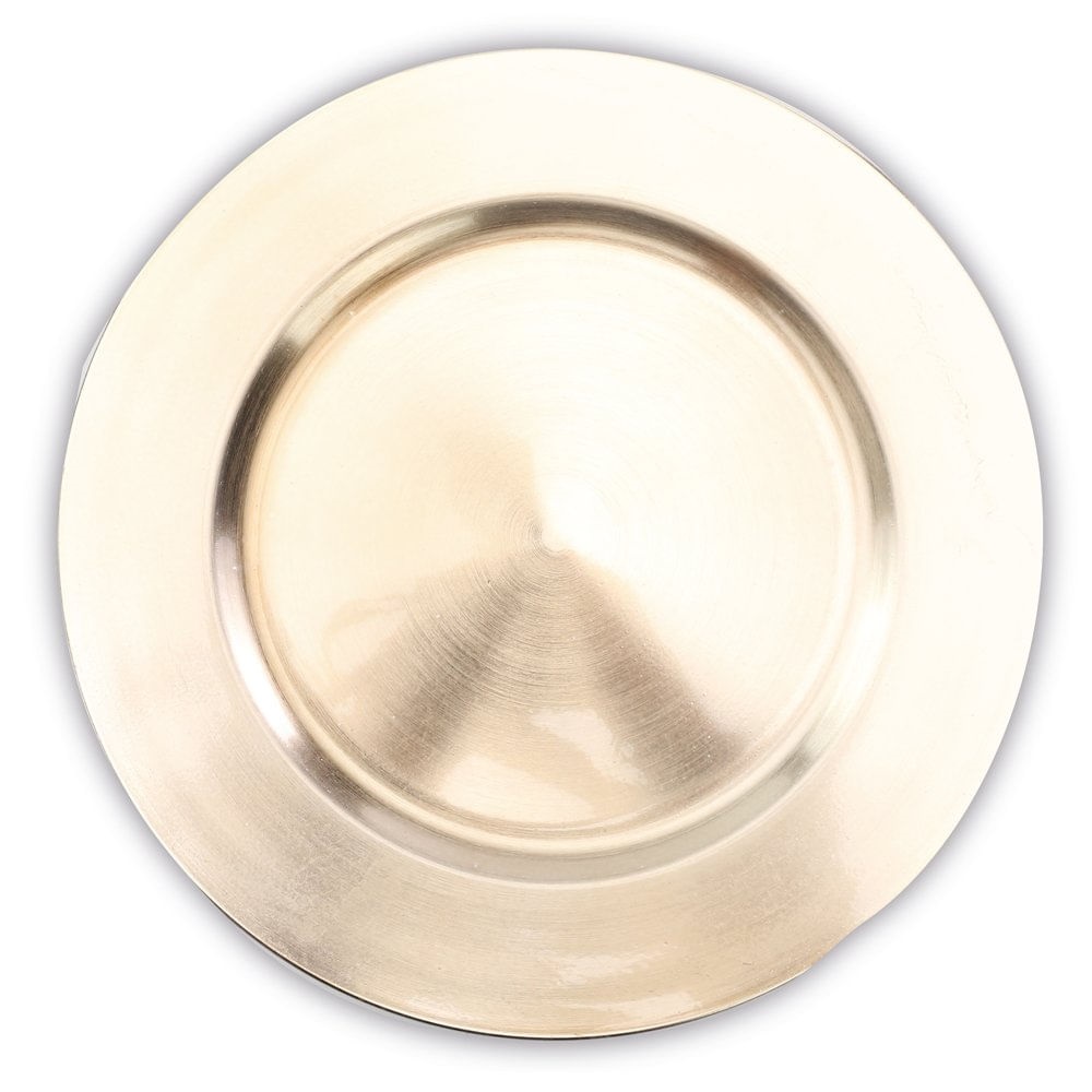Sousplat Bege/dourado 33cm 1014541