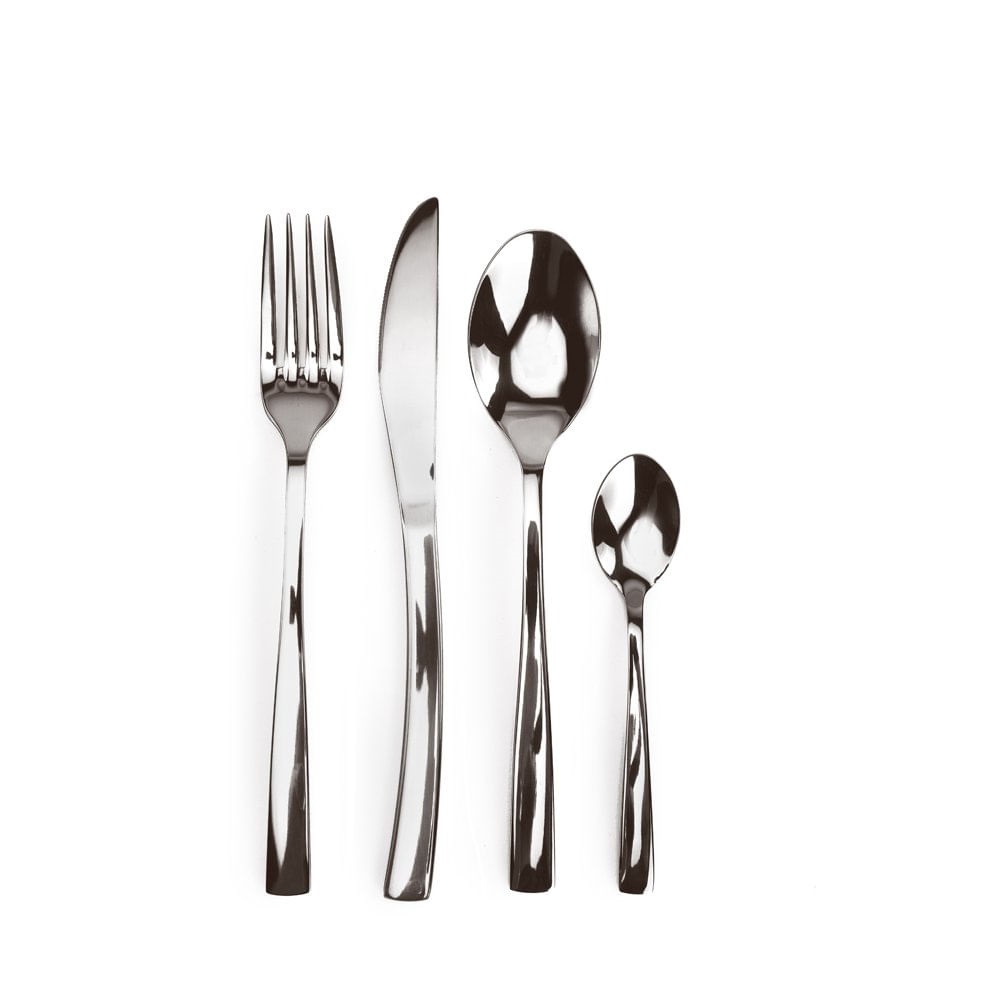 Faqueiro em aco Inox Prata jg C/24 pc