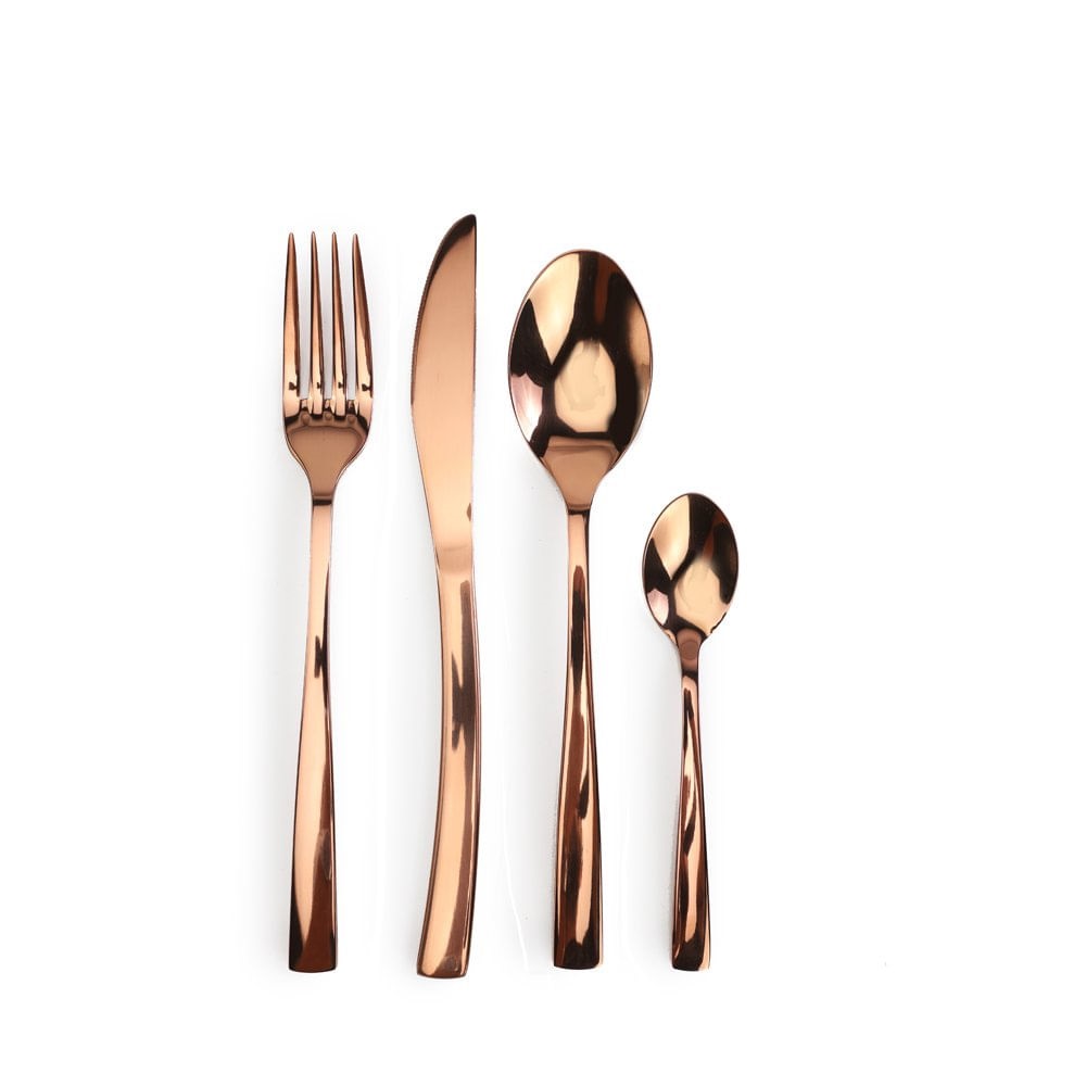Faqueiro aco Inox Rose jg C/24pc