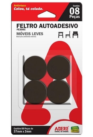 Protetor Feltro Redondo 37mmx3mm Adere