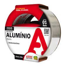 Fita Adesiva de Alumínio 25mmX30m 233S Adere