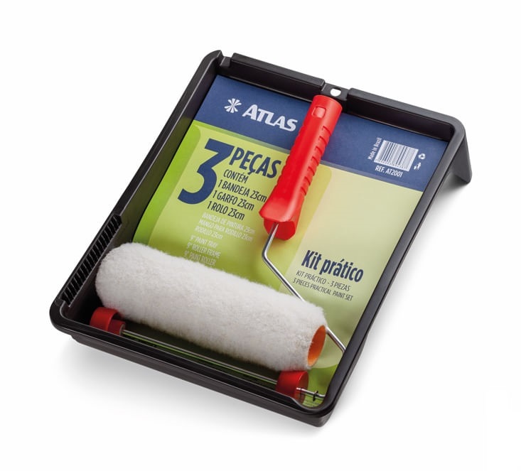 Kit Pintura Prático com 3 peças Modelo AT2001 Atlas