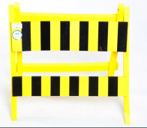 Cavalete Zebrado Amarelo e Preto Riplas