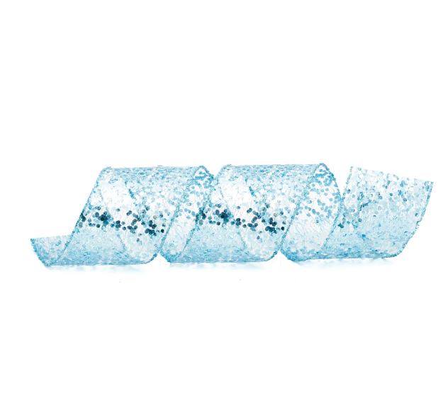 Fita Glitter Azul 6,3X914Cm - Cromus