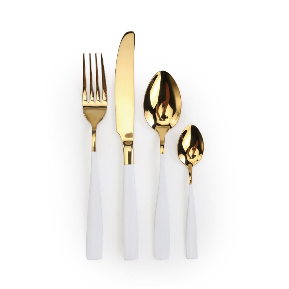 Faqueiro em aco Inox Dou/bc jg C/24pc