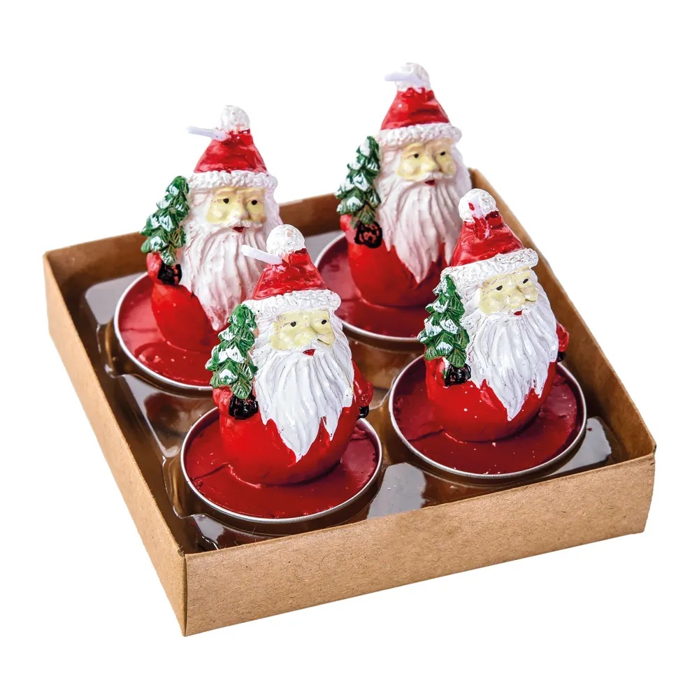 Kit Vela 3D Natlina Noel Com 4 Unidades Cromus