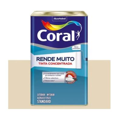Tinta Rende Muito Palha 16 litros - Coral