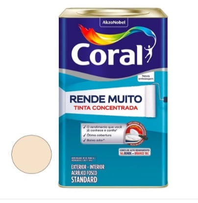 Tinta Rende Muito Perola 16 Litros - Coral