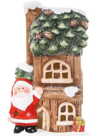 Casa Noel C/led clr 21cm 2lr44 1107015