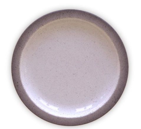 Prato Raso ac 28cm Rustico Cinza