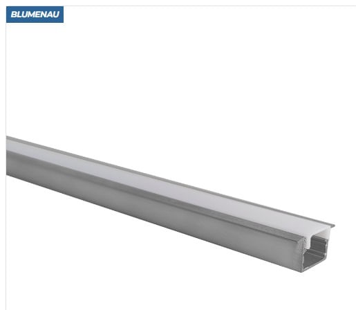 Perfil Embutir Line Al 1 Metro 25x14,5mm Blumenau