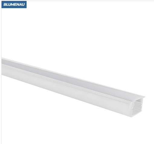 Perfil Embutir Line Branco Fosco 1 Metro 25x14,5mm Blumenau