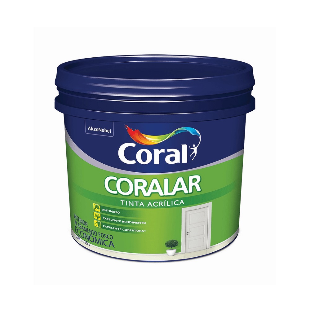 Tinta Coralar Fosco Branco 15 Litros - Coral