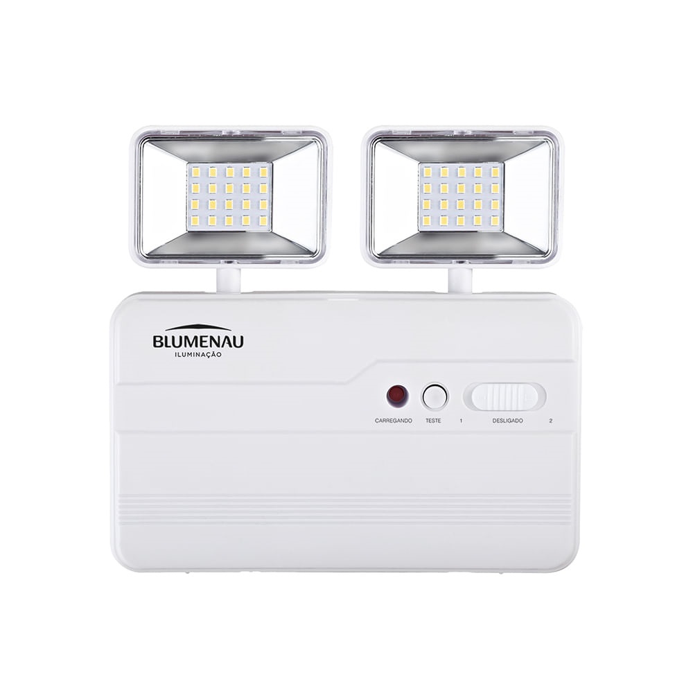 Luminaria Emergencia led 2f 10w Blumenau