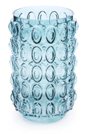 Vaso de Vidro C/bolhas vrd 1115560