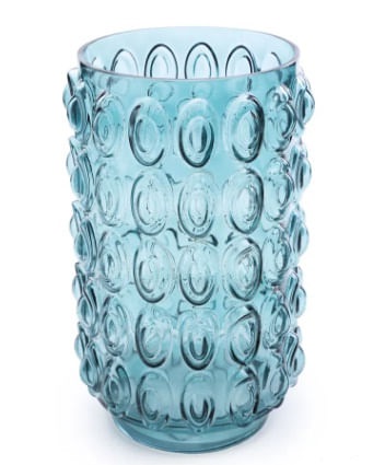 Vaso de Vidro C/bolhas vrd 1115559