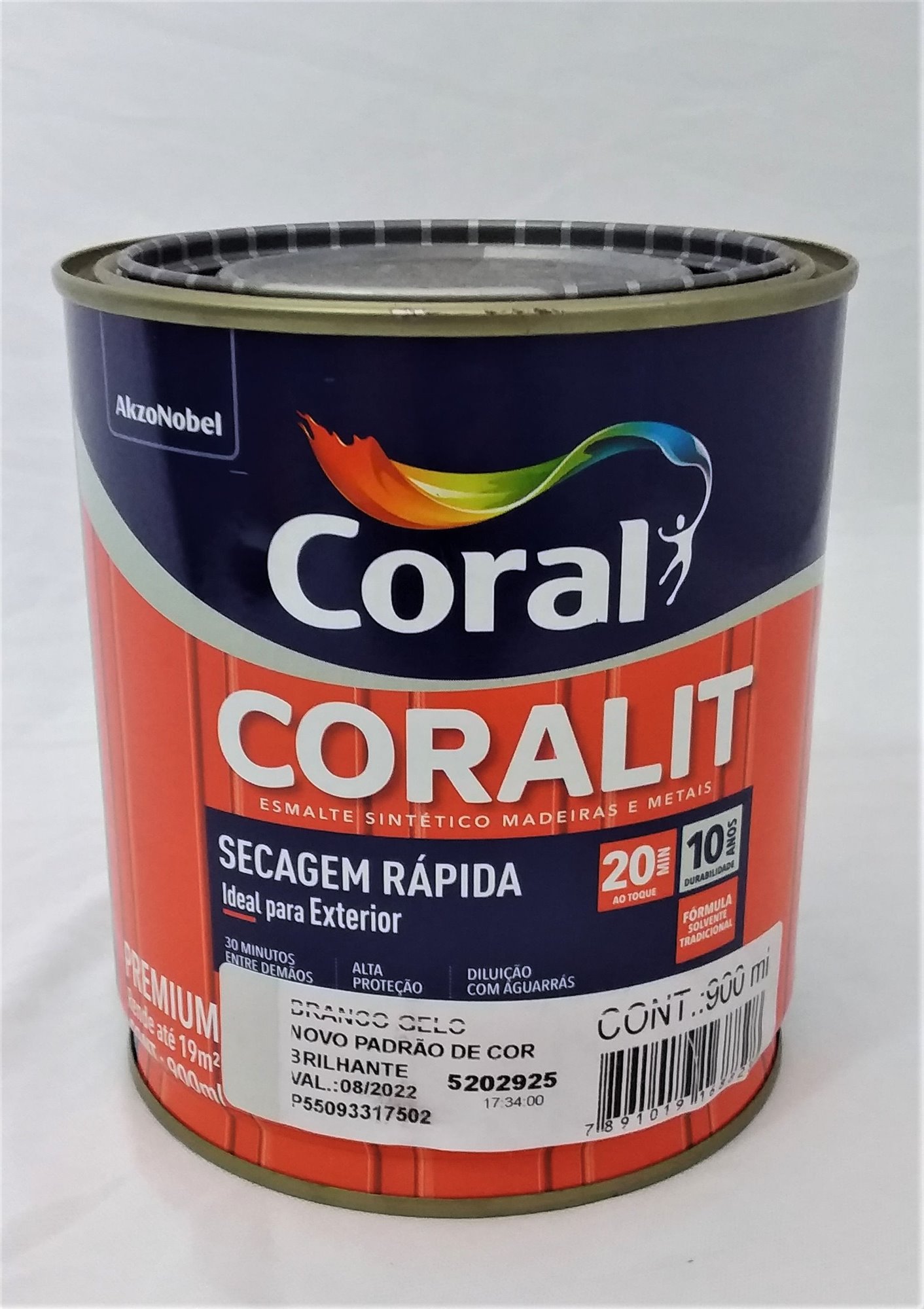 Esmalte Coralit sec rap Amarelo tr 750ml