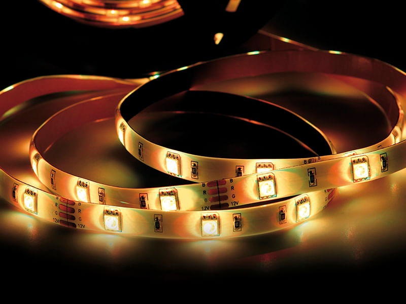 Fita led 2,5w 30 Leds 5m 12v 3000k