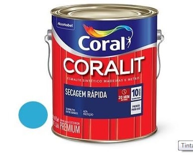 Esmalte Coralit sec rap Azul mar 3.0l