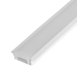Perfil Embutir Al Way 2 metros 24x7mm Branco Llum