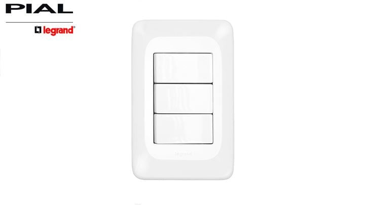 3 Interruptores Paral 10a 4x2 Pial pop