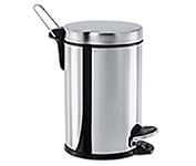 Lixeira Inox C/pedal e Balde 3l Brinox