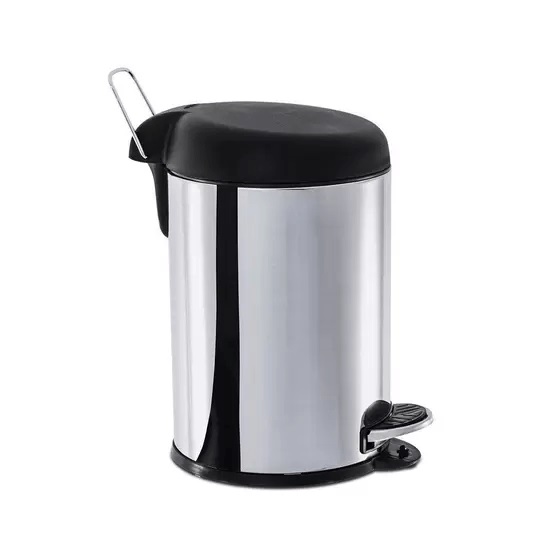 Lixeira Inox C/pedal 5l Tampa pt Brinox