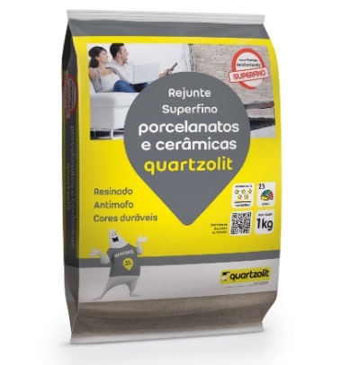 Rejunte Porcelanato Bege 1kg - Quartzolit