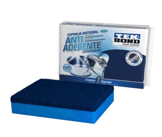 Esponja Antiaderente C/01 Azul Tekbond