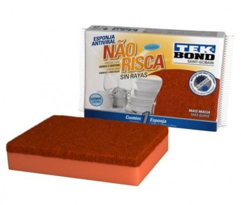 Esponja nao Risca C/01 Laranja Tekbond