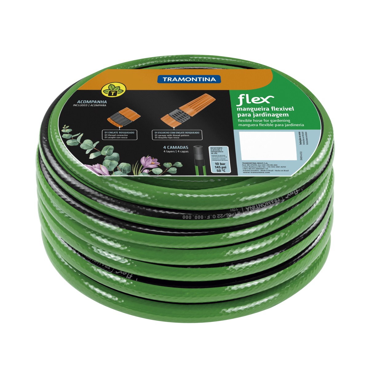 Mangueira P/jard Flex C/eng 15m Tramonti