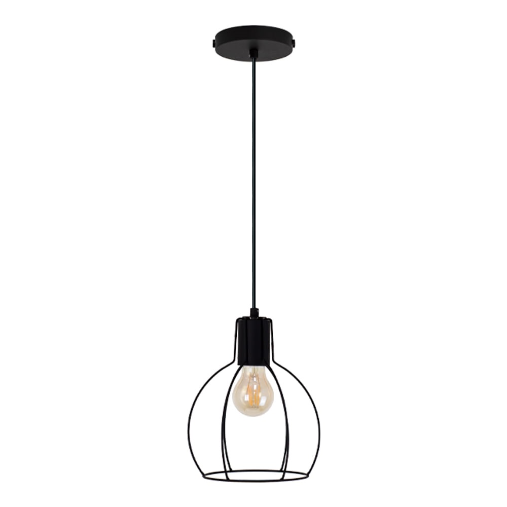 Pendente Aspen aco Cabo pp e27 pt Blume