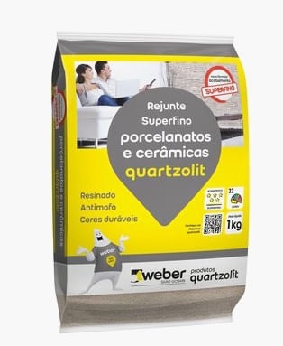 Rejunte Porcelanato Cinza Outono 1kg  - Quartzolit