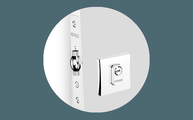 Fechadura Pivotante c/ reg ext cr Sopran