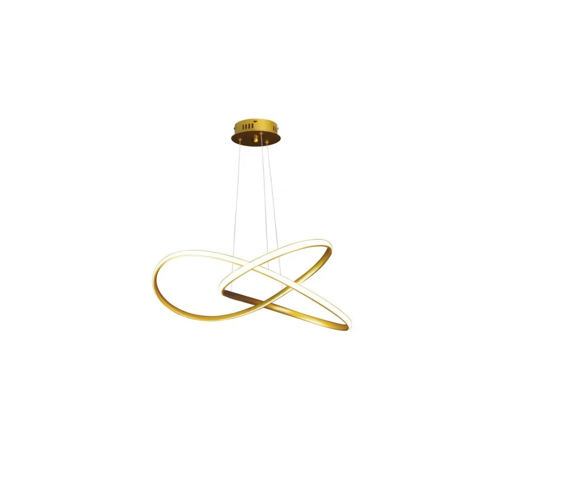 Pendente Space Saturno Preto 50w 3000k