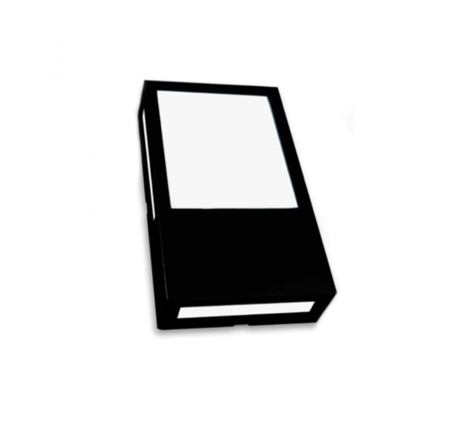 Arandela Cube Preto Fosc 12w 6500k Avant