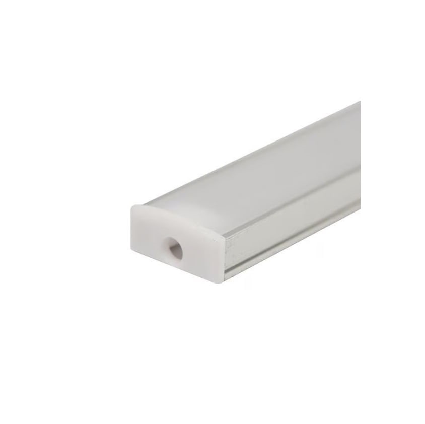 Perfil Sobrepor Risque 17x15mm Branco Fosco 2 Metros Avant