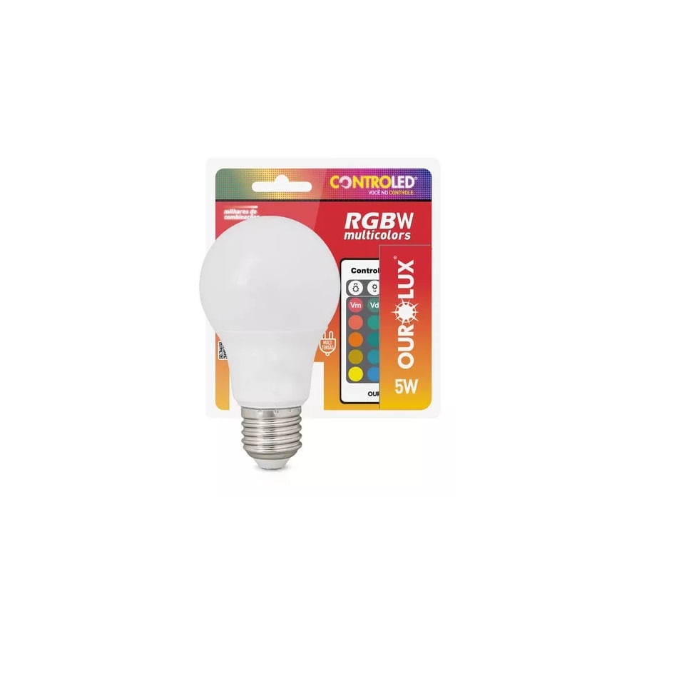 Lampada Controled 5w Rgbw Ourolux