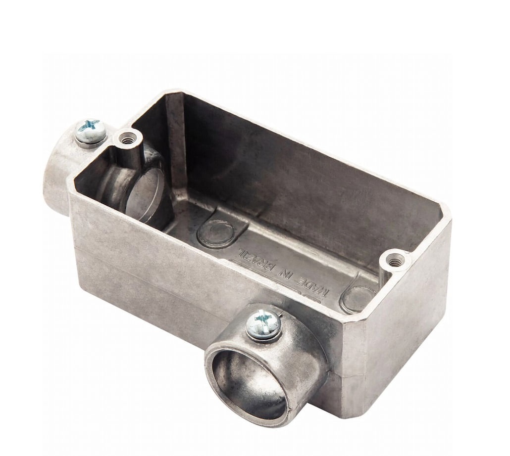 Condulete de Aluminio ll S/rosca 1/2 tra