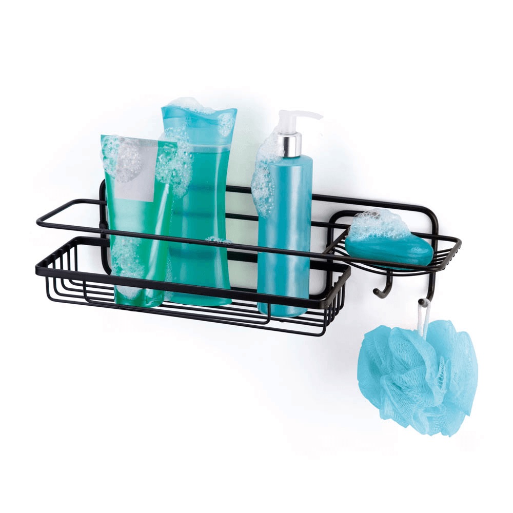 Porta Shampoo Retang c/ Saboneteira Arth