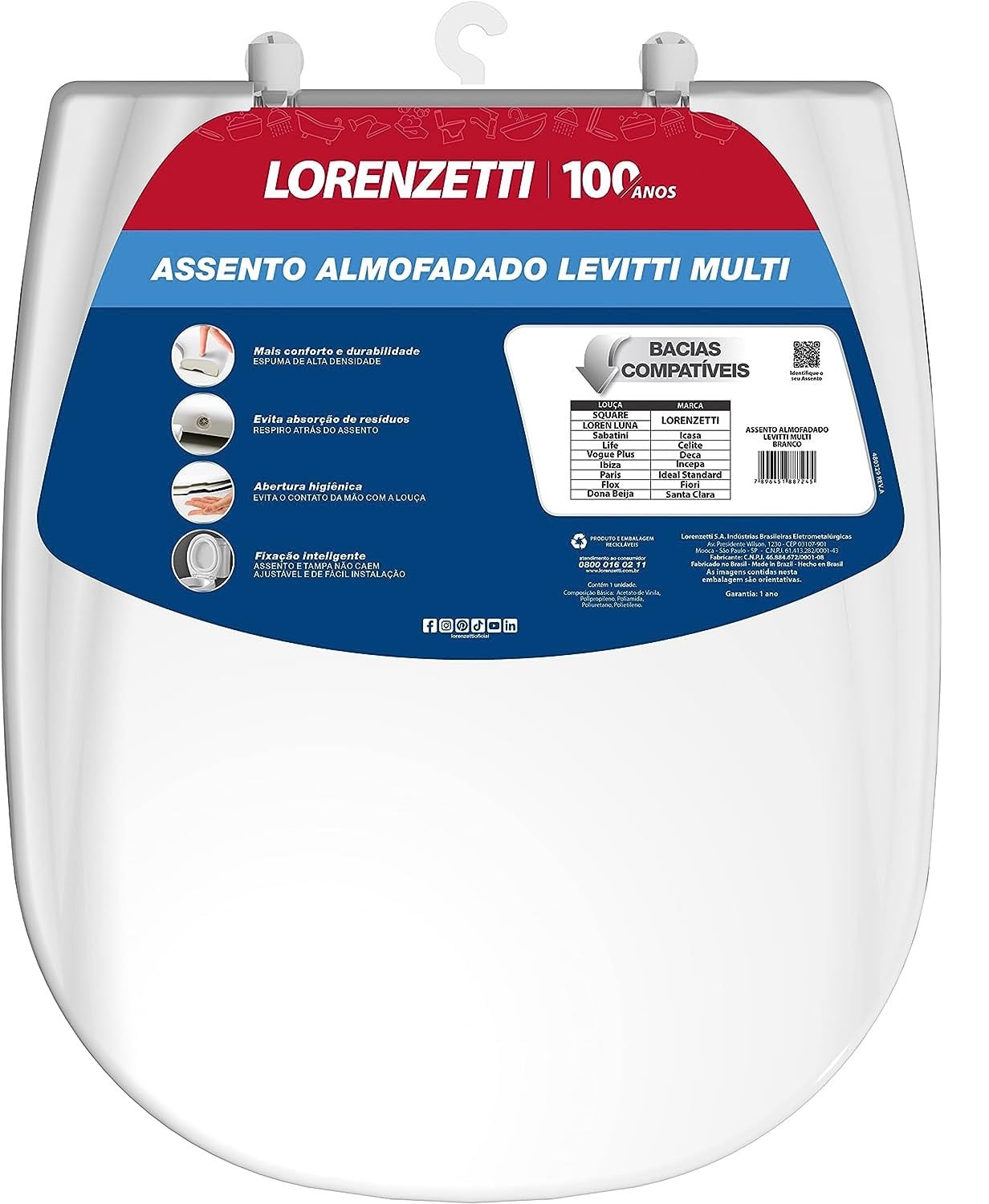 Assento Sanit Almofadado br Multi