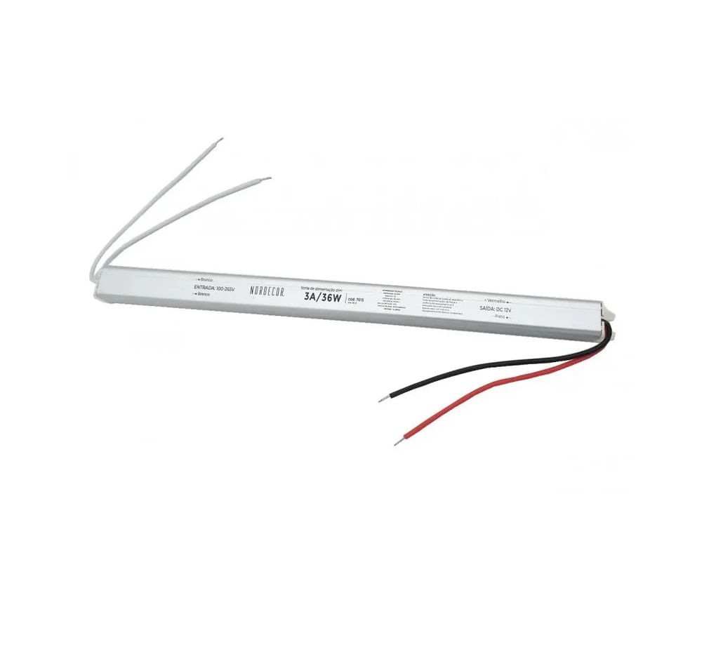 Fonte 12v/3a P/fita led 36w Blumenau