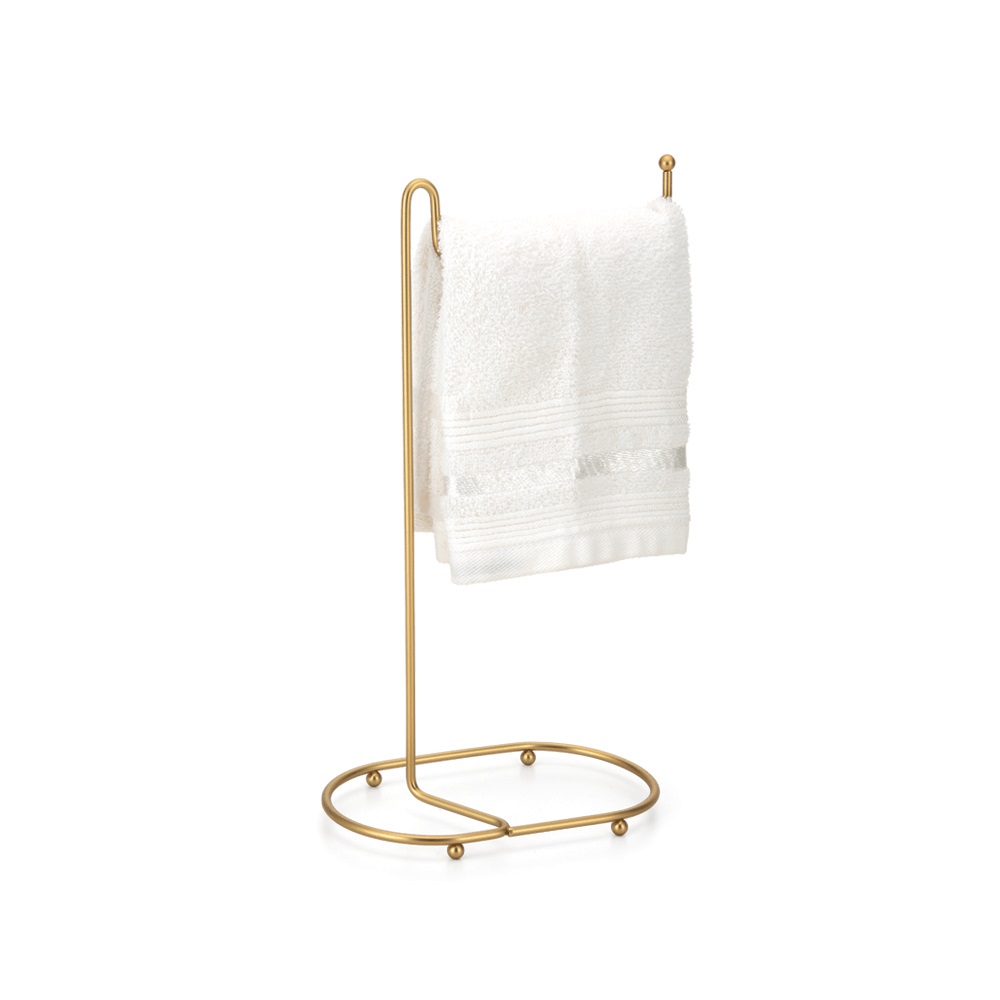 Porta Toalha Lavabo Dourado Arthi