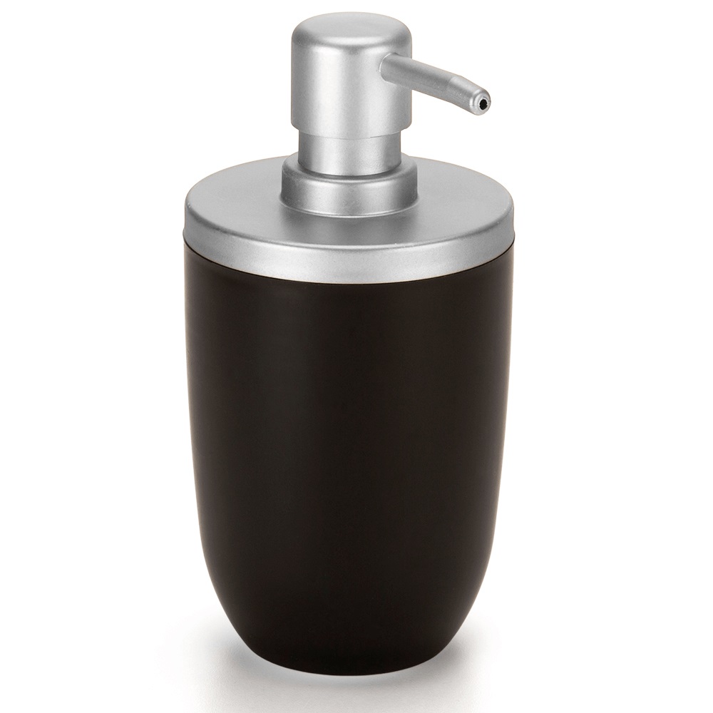 Porta Sabonete Liquido Preto/pt 500ml